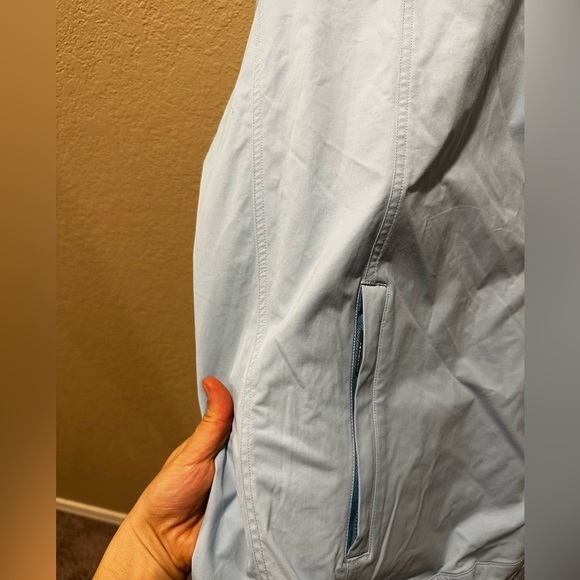 NWOT Nikki Jones Quinn Rain Jacket in Sky Blue , size Large - Picture 3 of 14